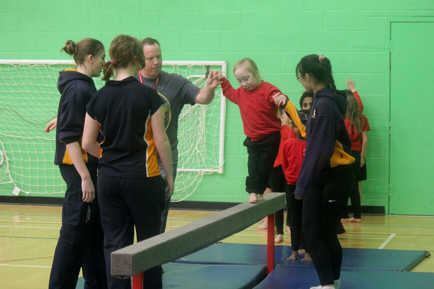 Local primary school children enjoy gymnastic sessions at Colyton ...