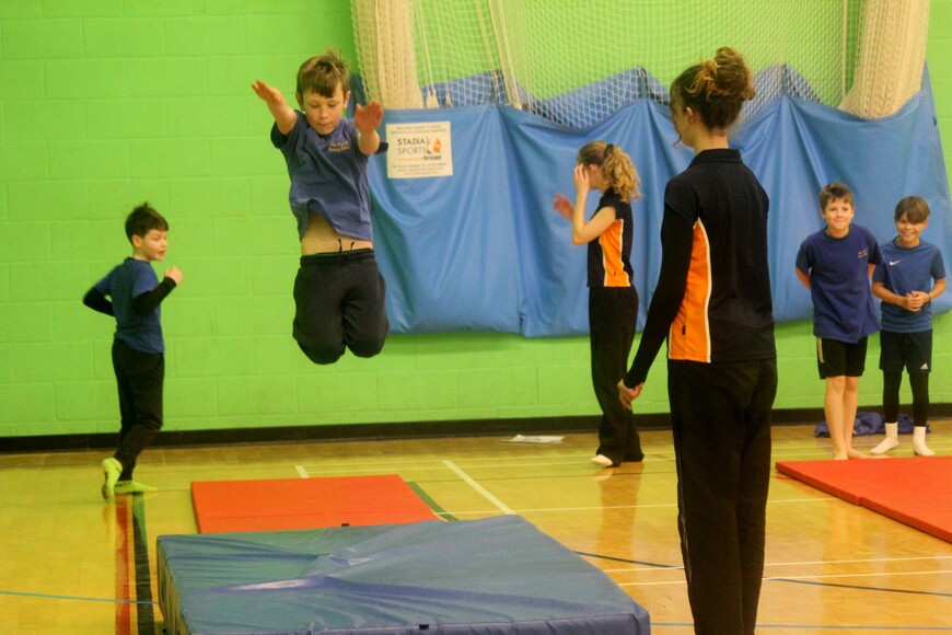 Local primary school children enjoy gymnastic sessions at Colyton ...