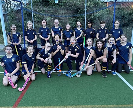 Under 12 girls hockey